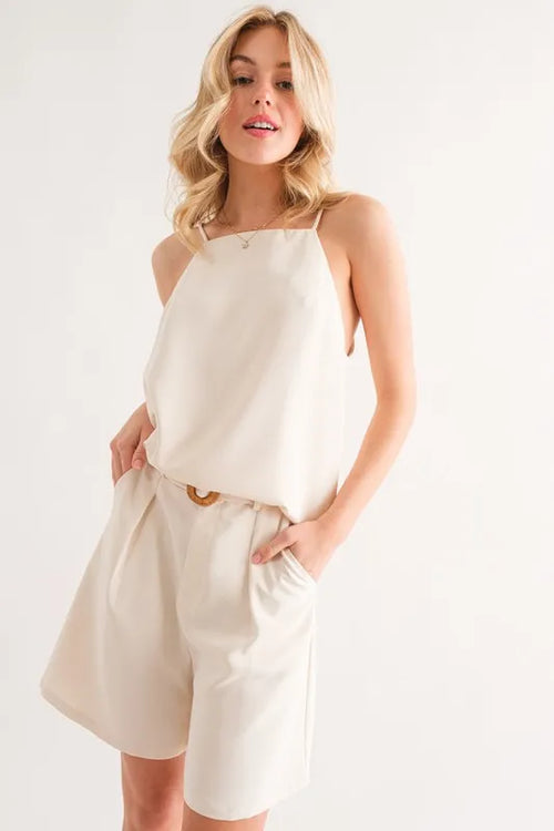 And The Why Sleeveless Basic Cami Top – view 2 | Lola Mariee