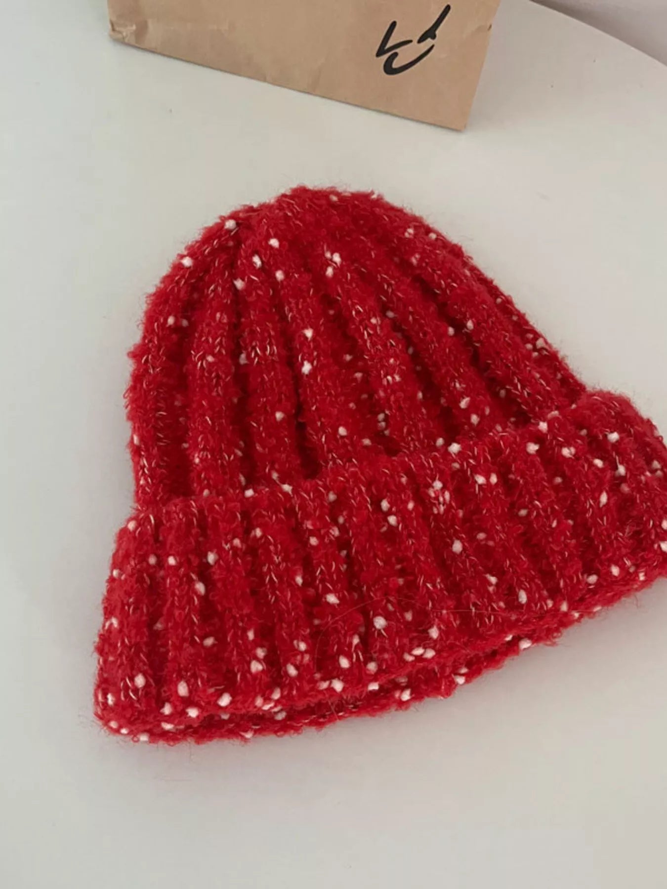 Knitted Beanie Hat – view 4 | Lola Mariee