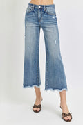 Risen High Rise Cropped Flare Jeans - women's top at Lola Mariee boutique