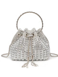 Rhinestone Embellished Bucket Crossbody Bag - Trendsi | Lola Mariee