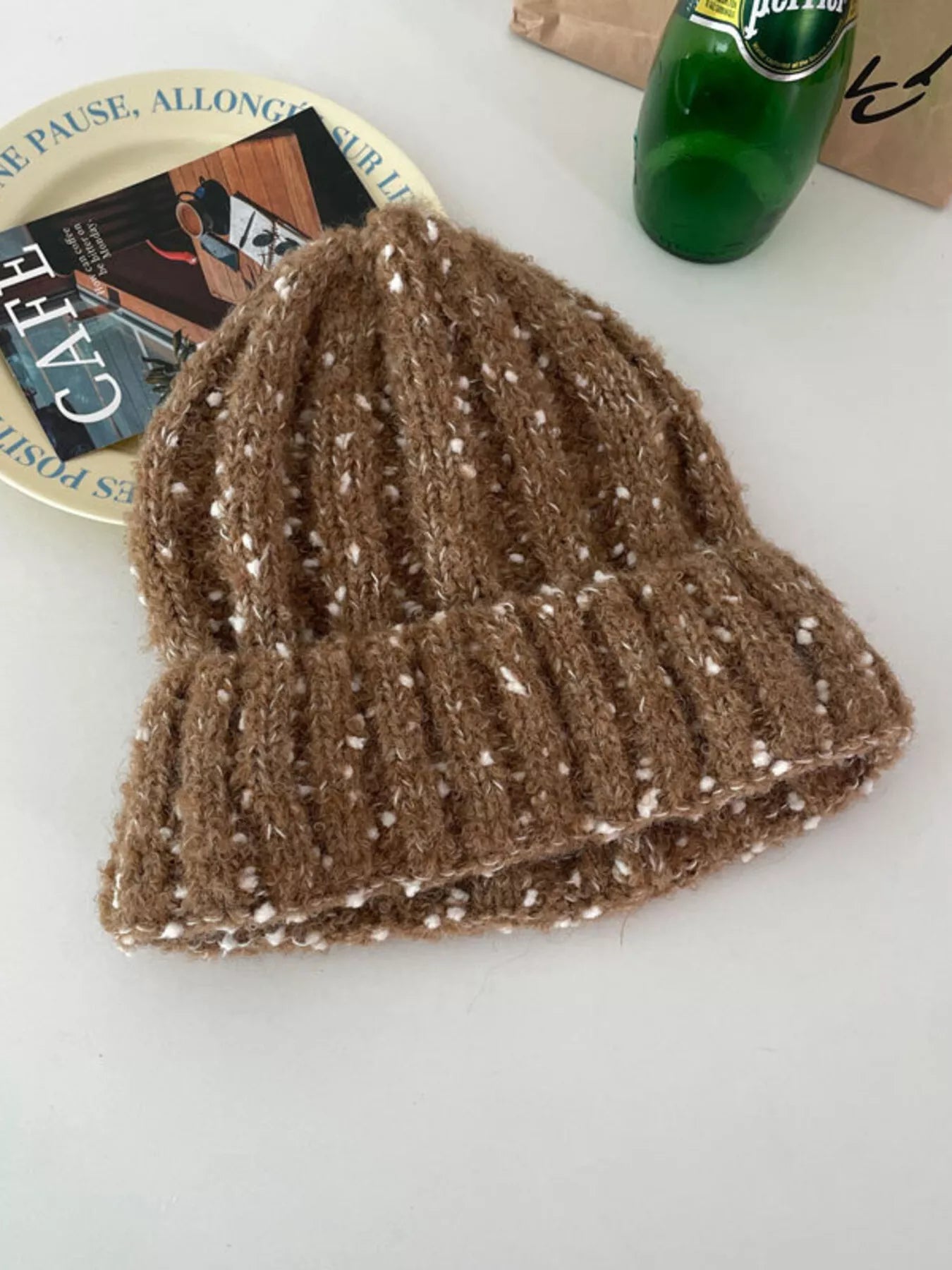 Knitted Beanie Hat – view 2 | Lola Mariee