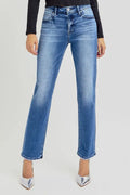 RISEN Mid Rise Ankle Tapered Jeans - women's bottoms at Lola Mariee boutique