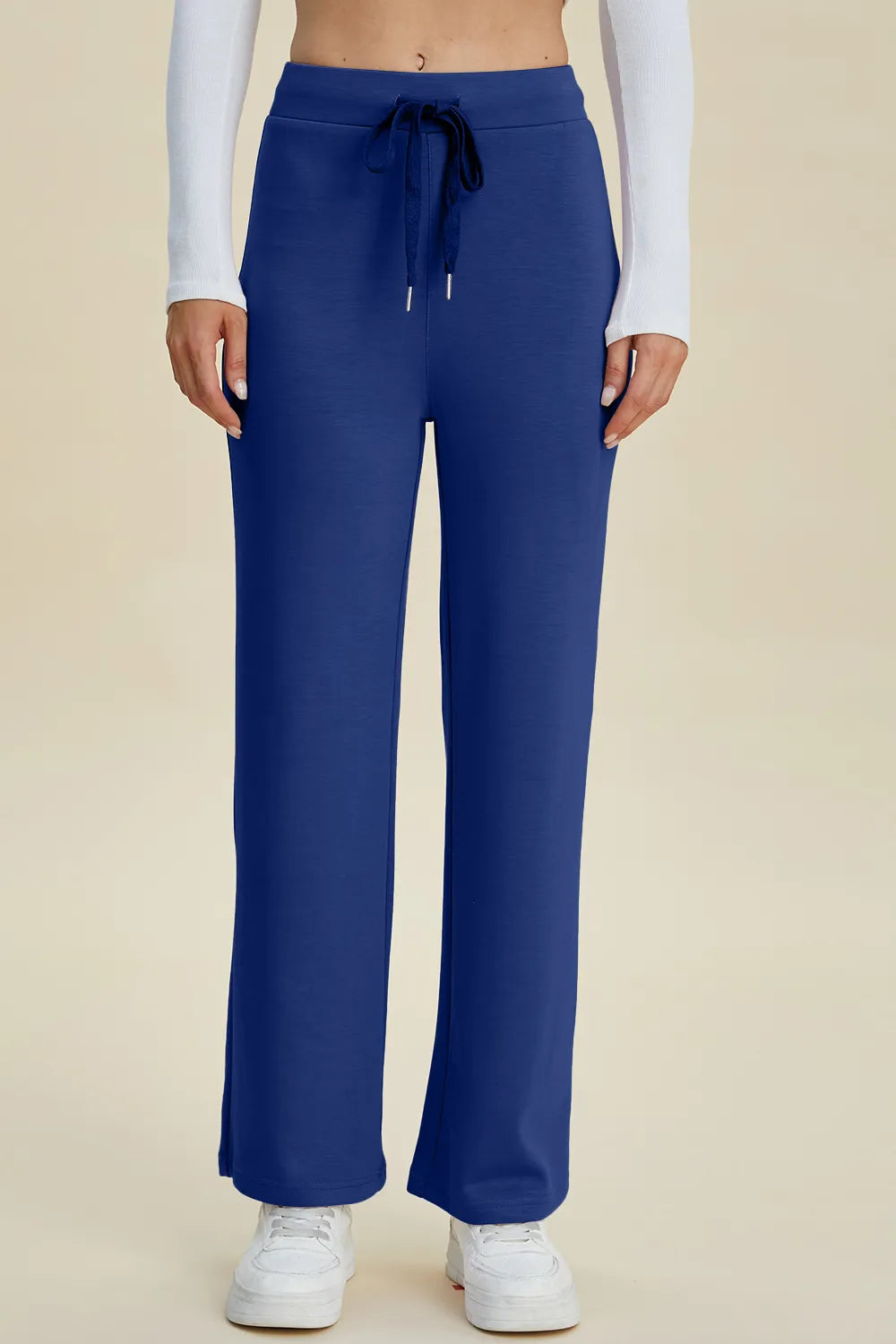Basic Bae Full Size Air Scuba Drawstring Wide Leg Pants – view 7 | Lola Mariee