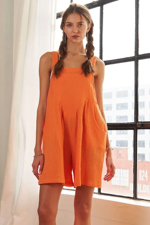 ADORA Wide Leg Overall Romper | Lola Mariee