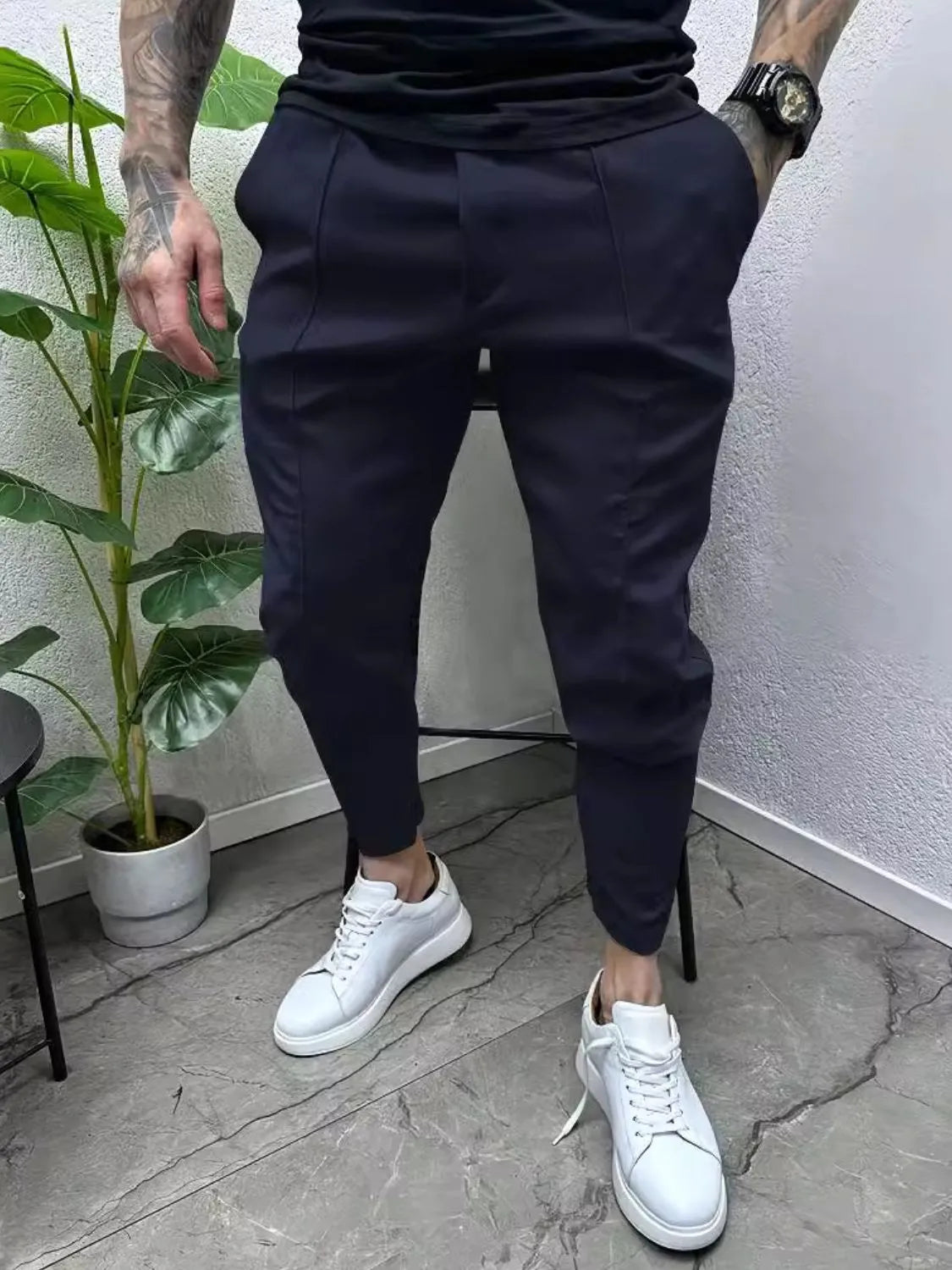 Men's Full Size Pockets Joggers Plus Size – view 4 | Lola Mariee