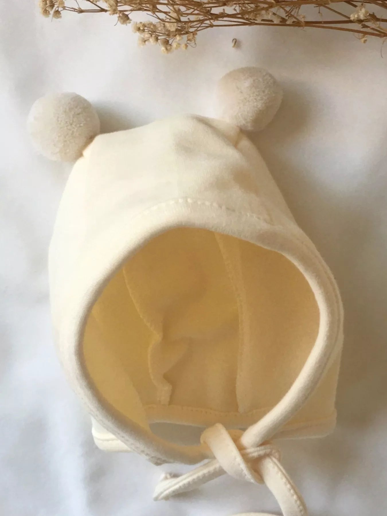 Children's Bear Pom-Pom Hat – view 7 | Lola Mariee