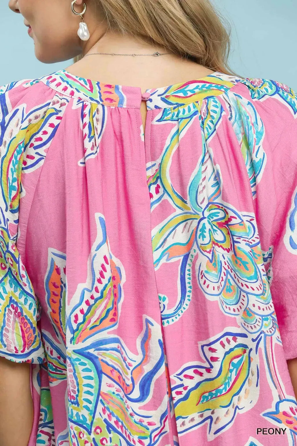 Umgee Boho Floral Print Mini Dress with Pockets - Trendsi | Lola Mariee