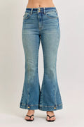 Judy Blue High Waist Vintage Wash Flare Jeans - women's bottoms at Lola Mariee boutique