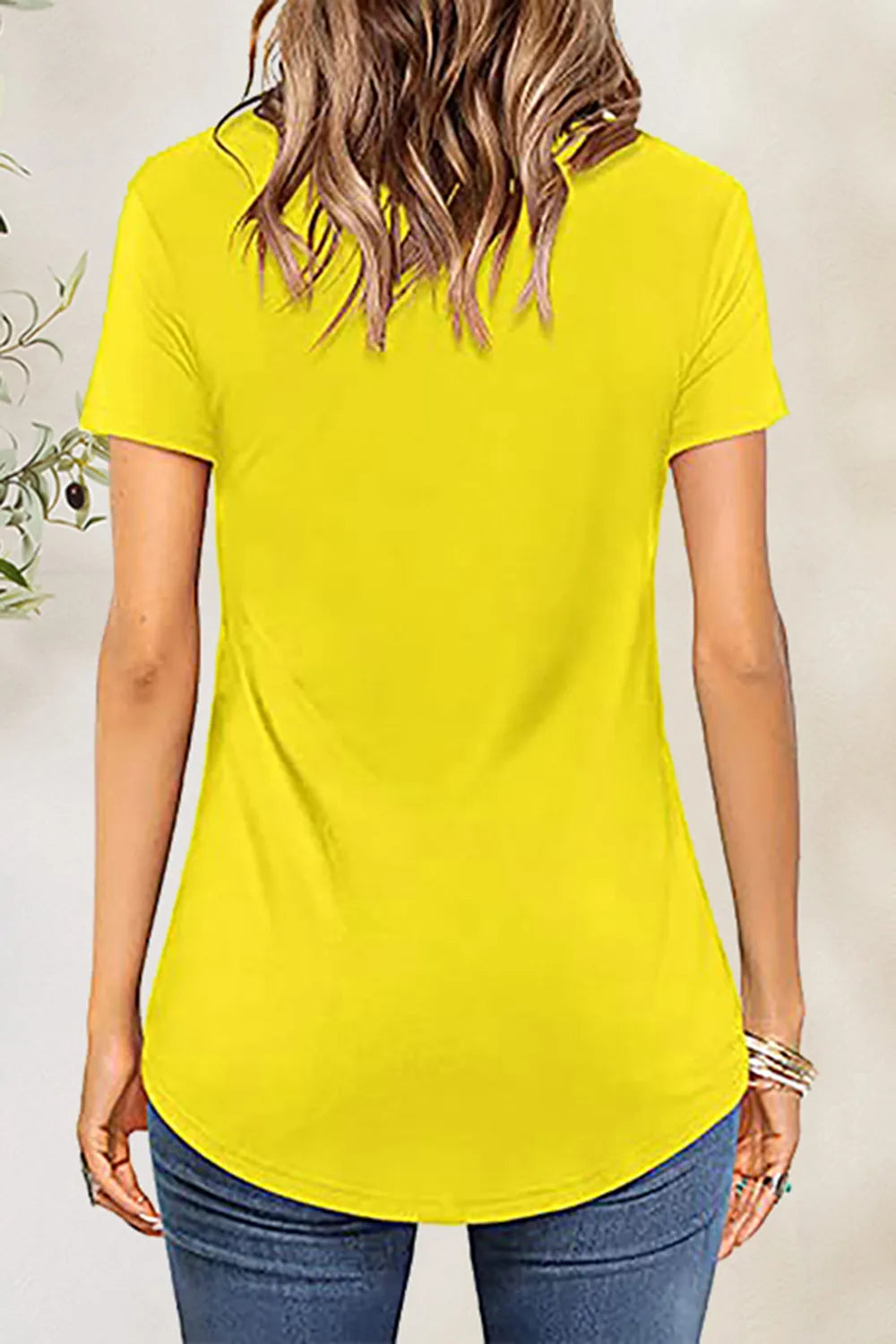 Crisscross Short Sleeve T-Shirt - Trendsi | Lola Mariee