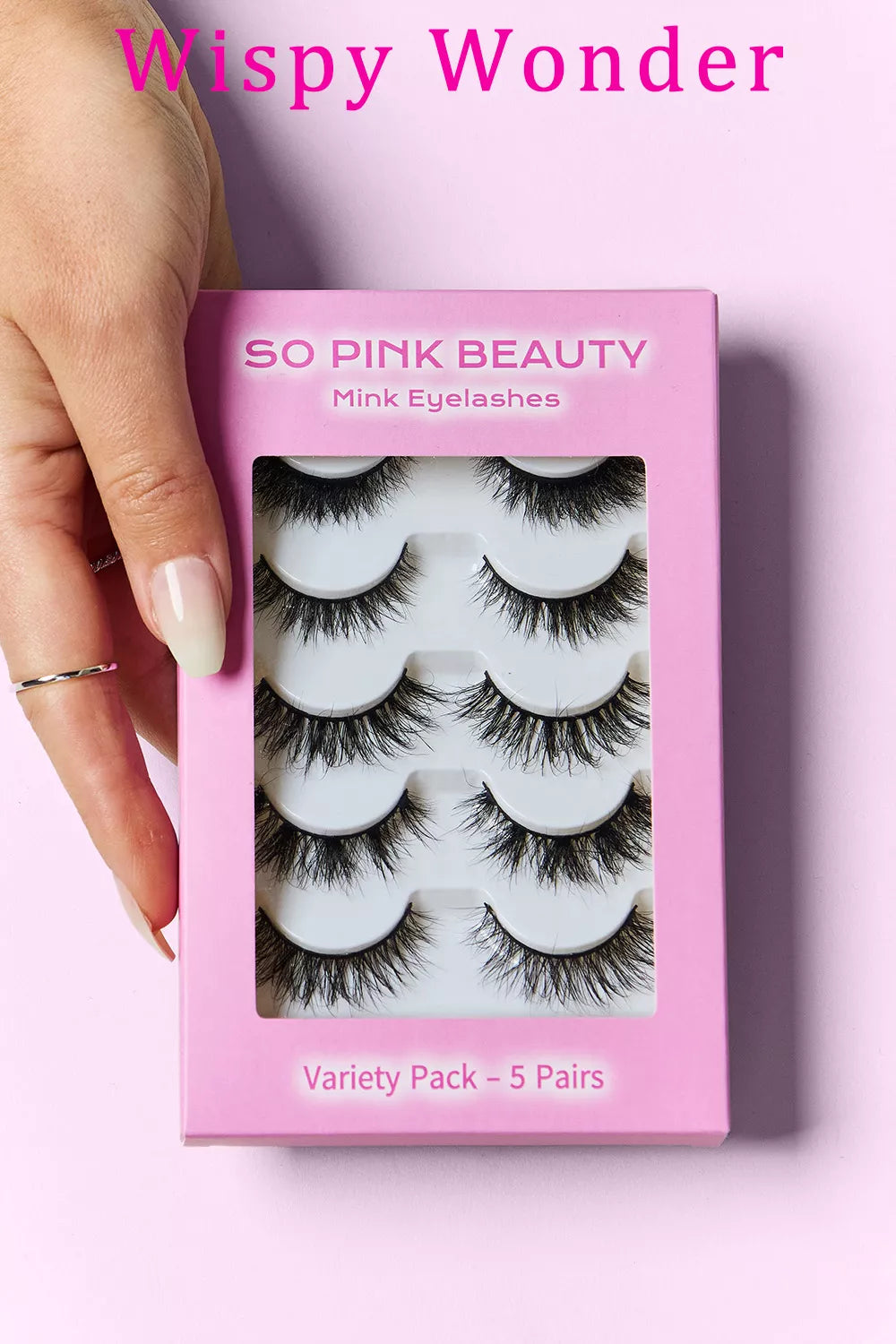 SO PINK BEAUTY Mink Eyelashes Variety Pack 5 Pairs - women's fashion at Lola Mariee boutique