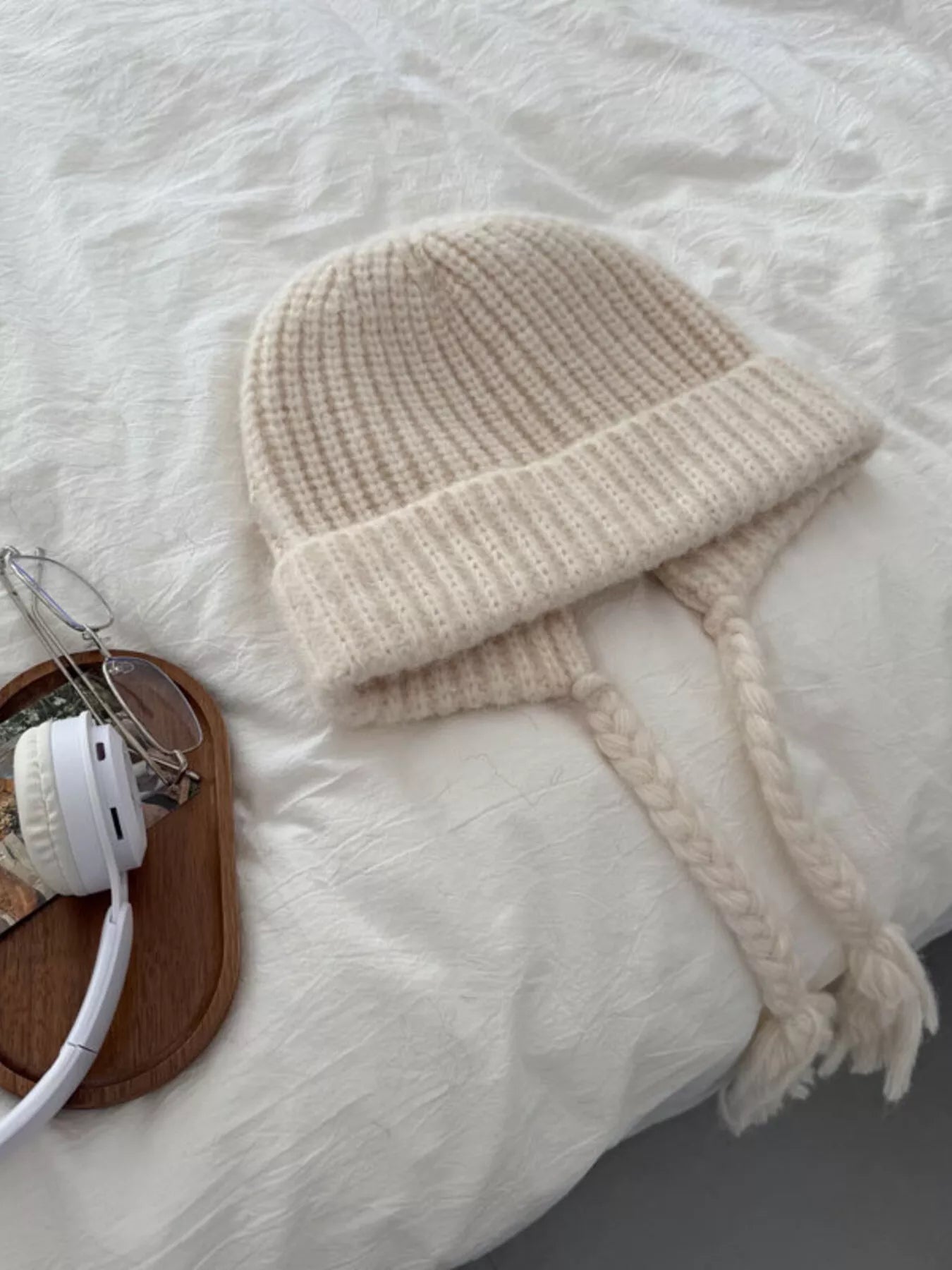 Cozy Knit Braided Beanie Hat – view 7 | Lola Mariee